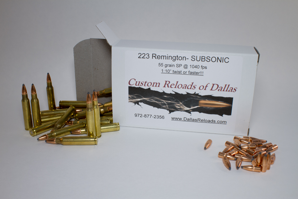 223 rounds that expand at subsonic speed